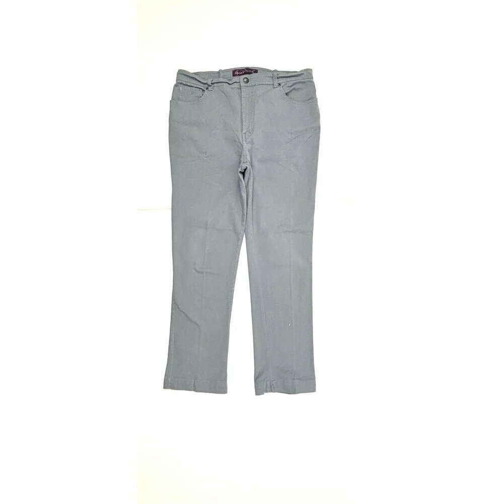 Gloria Vanderbilt Straight Leg Women's size 14P Gray‎ Denim Jeans